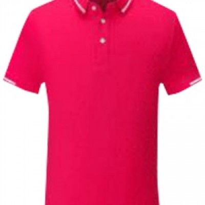 SKP026 Manufacturing short-sleeved POLO shirt Fashion design color collar POLO shirt POLO shirt center detail view-2